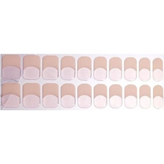 Halbgehärtete Gel Nagelaufkleber UV/LED Lampe Erforderlich 20 Gel Nagellack Wraps Modisches Design Gel Nagelkunst Aufkleber Halbgehärtete Gel Nagelwickel Für Damen