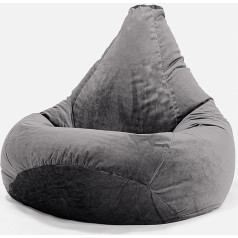 Lounge Pug , Игровое кресло Bean Bag Velvet Slate Grey
