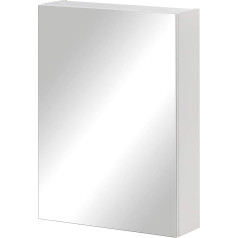 Schildmeyer Basic 146427 Зеркальный шкаф без подсветки 50 см Белый глянец