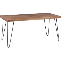 Finebuy Möbel Zum Wohlfühlen FineBuy Обеденный стол из массива дерева шишэм 180 x 80 x 76 см Кухонный стол из массива