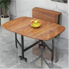 Generisch Обеденный стол Drop Leaf деревянный обеденный стол многофункциональный стол-трансформер для кухни столовой - массив дерева белое дерево 