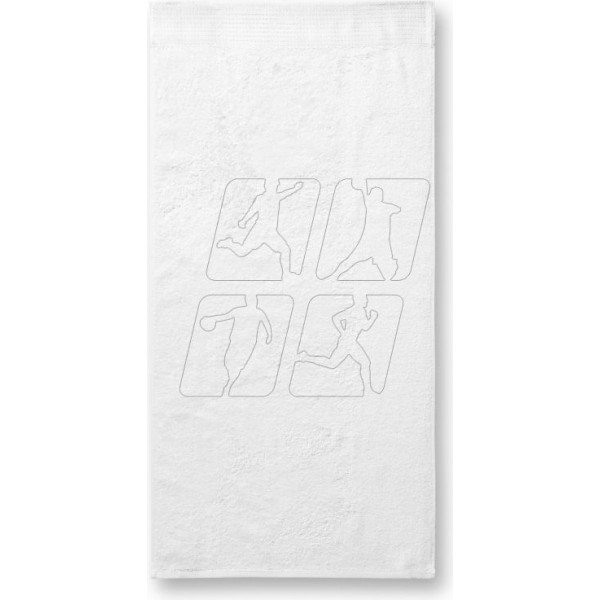 Бамбуковое полотенце унисекс (белое) / 50 x 100 см