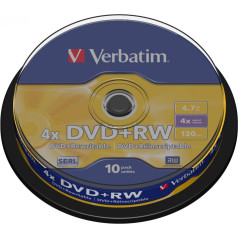 Dvd+rw 4x 4.7gb 10p cb 43488