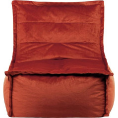 Icon Dolce Bean Bag Leige для взрослых, терракотовый, пушистая бархатная ткань, гигантский бархатный мешок с наполнителем, кресло-мешок, удобное кресл