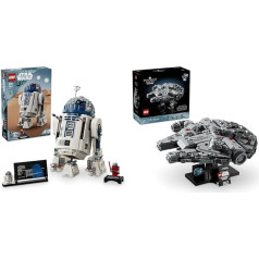 LEGO Star Wars R2-D2, камни-дроиды для коллекционирования, строительства, игры и демонстрации и Star Wars Millennium Falcon, модель звездолета Звездных войн