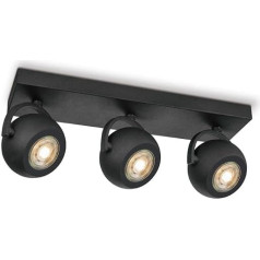 Home Sweet Home Современный светодиодный потолочный светильник | Nop | 36,5/9,5/14 см | Черный | Потолочный точечный светильник на 3 лампочки | Металл | Дим