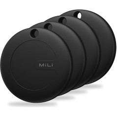 MiLi MiTag Key Finder для Apple Where Is App (только iOS), поиск ключей, Bluetooth Smart Tracker Tag для багажа/кофра/сумки, IP67 водонепроницаемый, сменная батарея, упаковка и