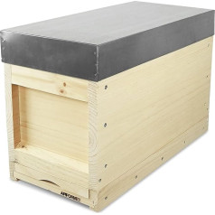 APIFORMES Немецкий стандартный размер (DN) из цельного дерева с 5 рамками + кормовая рамка + крыша | Пчеловодство | Пчеловодные принадлежности