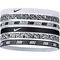 Повязка на голову с принтом Nike Assorted Unisex, цвет: черный/белый, один размер, N.000.2545.176.OS