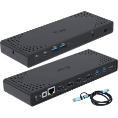 Док-станция usb 3.0 / usb-c / thunderbolt 3 dual display gen2 + power delivery 100w