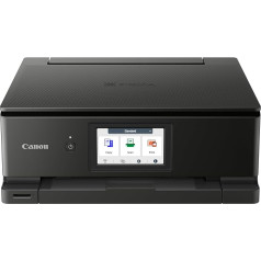 Canon PIXMA TS8750 Multifunktionsdrucker 3in1 (Tintenstrahl, Drucken, Kopieren, Scannen, A4, 10,8 см Touch LCD, WLAN, Duplexdruck, 2 Papierzuführungen, 2 x 100 Blatt, 6 отдельных Tinten) schwarz