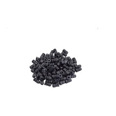 100pcs Водонепроницаемый PG7 Кабель сальник вилка черный пластик Регулируемая IP68 M12 резьба Кабель сальник с стопорной гайкой резиновое кольцо 