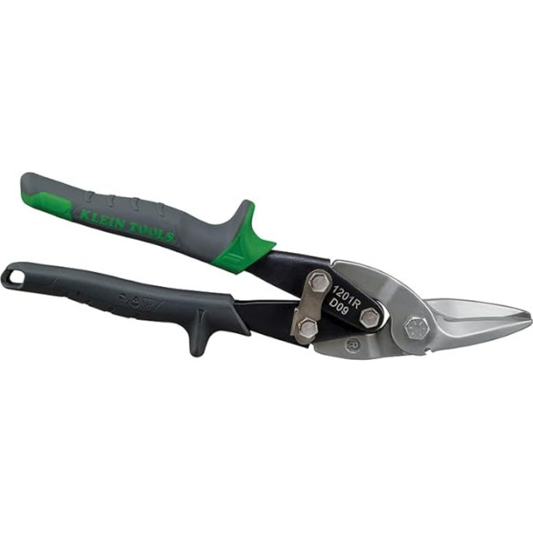 Klein Tools 1201R Ножницы по металлу с кусачками, правый изгиб