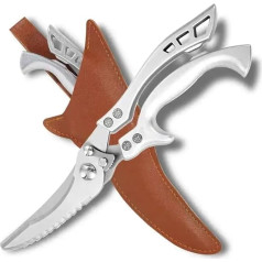 Ножницы для птицы, сверхмощные кухонные ножницы с нескользящими ручками, многоцелевые кухонные ножницы из нержавеющей стали для резки кур