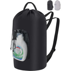 Складная корзина для белья 95 л, большой портативный мешок для стирки с плечевым ремнем, рюкзак для пыли из нейлона, прочная корзина для гряз