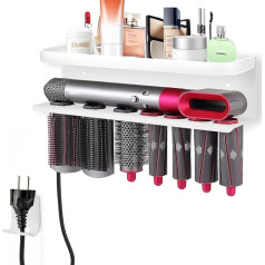 Держатель для Dyson Airwrap, 2 настенных держателя для Dyson Airwrap, бигуди для локонов, подставка для фена, держатель для фена для дома, органайзер для 