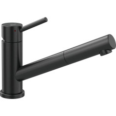 Villeroy & Boch Como Shower Kitchen Tap, низкое давление, кухонный кран с выдвижным душем и углом поворота 120°, водосберегающий смеситель для раковины, высот