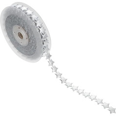 Серебряная звезда ленты украшения для Рождество День рождения Свадебная вечеринка