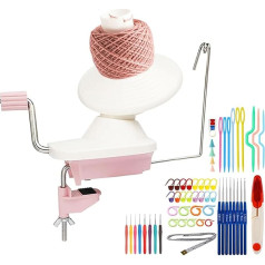 Вязание пряжи моталка ручной ручной розовый шерсть моталка для свифт пряжи волокна шнур 4 унции емкость помощник для вязание энтузиастов