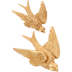 LIFKOME 2 Шт. Смола Ласточки Птицы Настенная Скульптура 3D Летающие Птицы Настенное Искусство Скульптура Керамика Висит Ласточки Воробьи Птицы