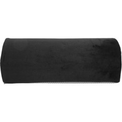Yinhing Half Moon Pillow Memory Foam Removable Washable Ankle Knee Neck Lumbar Support Pillow for Elderly Home Memory Foam Leg Raiser Pillow Black