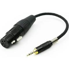 Ablet 2.5mm TRRS Male to 4 Pin XLR Female Audio Adapter for Astell&Kern AK240 AK380 AK320 onkyo DP-X1 FIIO X5III XDP-300R