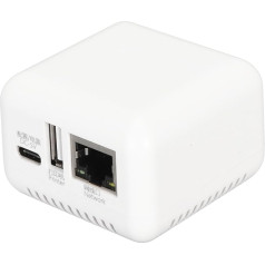 Беспроводной сервер печати Bewinner, адаптер сервера принтера LAN USB 2.0, 1-портовый беспроводной сетевой сервер печати N USB 2.0 с портом USB и Type C для Wi