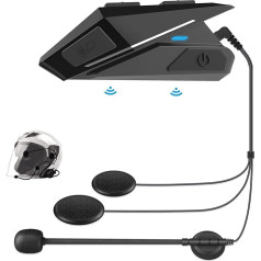 Гарнитура для мотоциклетного шлема OBEST, Bluetooth-гарнитура для мотоциклов с BT5.0, наушники на шлем для музыкального динамика, управление вызова
