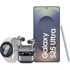 Смартфон Samsung Galaxy S25 Ultra AI с искусственным интеллектом Galaxy AI, 12 ГБ ОЗУ, 512 ГБ памяти, титаново-синий, гарантия производителя 3 года + смарт-часы G