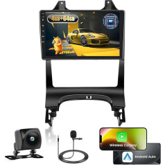 4+64G Android Автомобильное радио для Peugeot 3008 2009 2010 2011 2012 2013 2014 2015 с беспроводной Carpaly и Android автомобиля, 9 дюймов IPS сенсорный экран радио с Bluetooth 5.0/GP