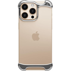 Чехол для iPhone 16 Pro - минималистичная защита от падений Ударопрочный алюминий авиационного класса Двухслойное поглощение ударов Устойчивос