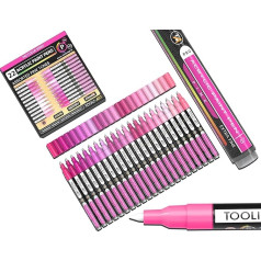 Акриловые краски маркеры ручки розовый Pro цвет серии набор 3 мм средней толщины рок живопись стекло чашки дерево металл стекло краска пласт