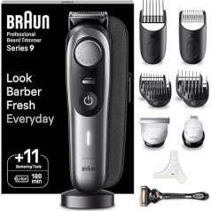 Триммер для бороды Braun, триммер/триммер для волос для мужчин, профессиональная машинка для стрижки волос, 40 настроек, зарядная станция, доро