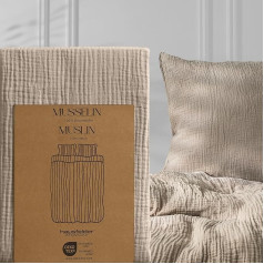 Муслиновое постельное белье Пододеяльник 200 x 200 см из дышащего хлопка - Одеяло сертифицировано Oeko-Tex, мягкое муслиновое постельное белье 200 x