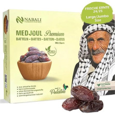 NABALI FAIRKOST FÜR ALLE Финики Medjool из Палестины - 100% натуральные веганские ароматные традиционные свежие и восточные финики без консервантов 5 кг (у