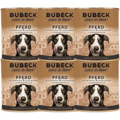 Bubeck Влажный корм для собак, беззерновой, разные виды, лошадь, 800 г
