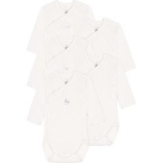 Petit Bateau Детский унисекс боди с длинным рукавом для новорожденных