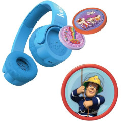 Kekz Starter Set Premium Blue: Наушники-бисквиты, включая Fireman Sam, Cookie Crew Radio Play и Wunderkekz (наушники для детей, дорожные наушники для поездок и дома)