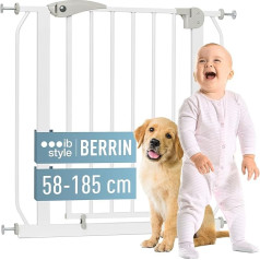 Berrin XS Лестничная решетка 58-156 см, без сверления, автозакрывание, упор 90°, управление одной рукой
