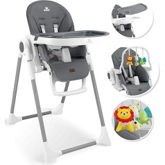 Детский стульчик KIDIZ® 3 в 1, с кронштейном для игрушек, шезлонг, комбинированный стульчик, детское сиденье, 7 уровней регулировки высоты, регу