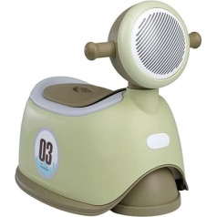 THERMOBABY - SCOOTER Детский горшок - Горшок для детей - Детский горшок - Детский туалет - Забавный и нескользящий - С крышкой - Зеленый - 18+ месяцев