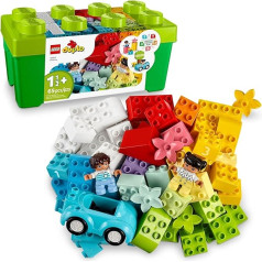 LEGO DUPLO Classic Brick Box 10913 Первый набор с коробкой для хранения, отличная развивающая игрушка для малышей, от 18 месяцев и старше, 2020 (65 деталей)