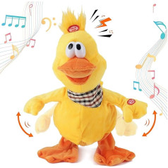 Cuteoy 13 дюймов кряковая утка музыкальные плюшевые игрушки плюшевые игрушки ходьба пение махать электронные интерактивные плюшевые игрушки 