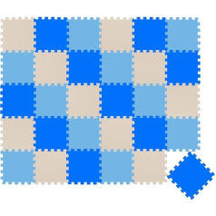 LittleTom 27-Piece Play Mat from Zero - 30 x 30 cm Foam Puzzle Mat Children's Sleeping Mat Play Mat Outdoor Puzzle Rug Mat Baby Crawling Mat Washable Floor Protection Mat Children's Room