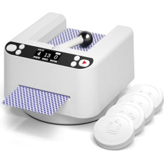 Автомат для сдачи карт, 2-8 игроков, покерный дилер с вращением на 360°, 2 колоды карт, плавная сдача карт, настольные аксессуары для Техасского