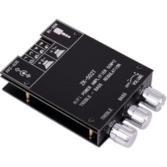 DollaTek TPA3116D2 2*50W Bass AMP Bluetooth 5.0 Subwoofer Amplifier Board 2.0 Channel High Performance Audio Stereo Amplifier Board