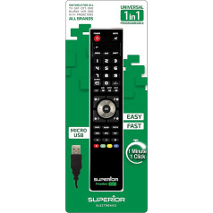 Superior Electronics Freedom USB 1in1 Black programmierbare Universalfernbedienung