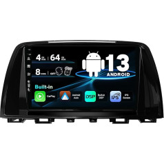 BXLIYER Android 12 IPS Автомобильное радио Подходит для Mazda Atenza Mazda 6 (2012-2015) - Встроенный Carplay/Android Car/DSP - LED Камера + микрофон - 4G + 64G - DAB 360 Камера Управлени