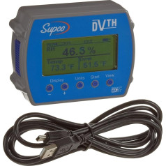 Supco DVTH Data Display Регистратор данных температуры и влажности с дисплеем, длина 4