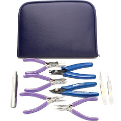 Beadsmith Deluxe Jewelry Pliers Tool Kit 9 Piece with Case